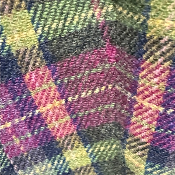 Schneider of Salsburg/Beretta Italy 🇮🇹 Women's Multicolor Lambswool Plaid Blazer - Picture 6 of 13